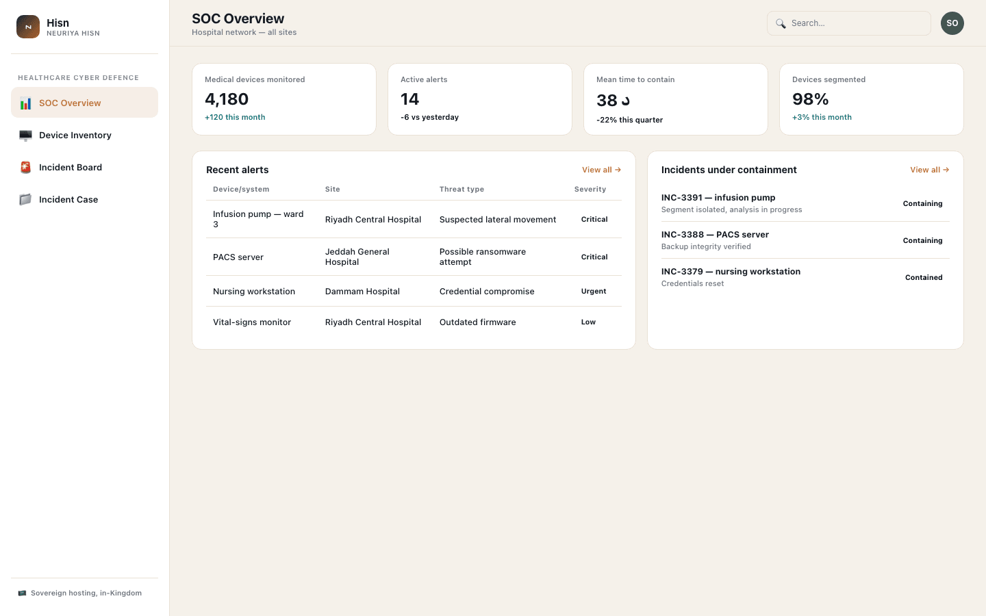 Hisn product preview