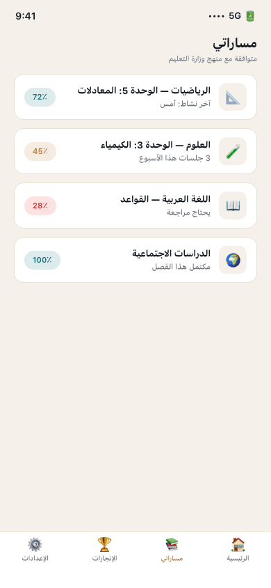 My subjects screen — neuriya Rafiqi